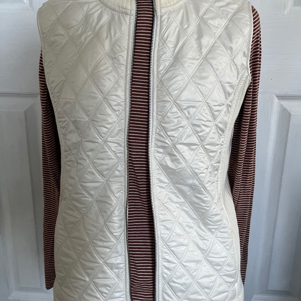 Prana Zip Front Quilted Vest Size L